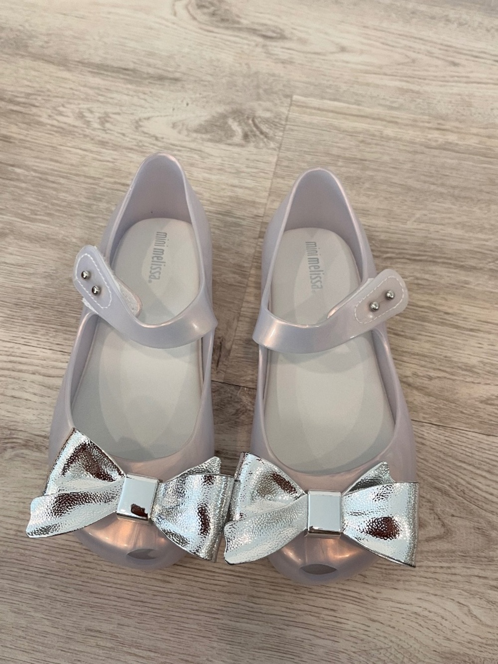 Mini Melissa Ultragirl Celebration flats in Pearl